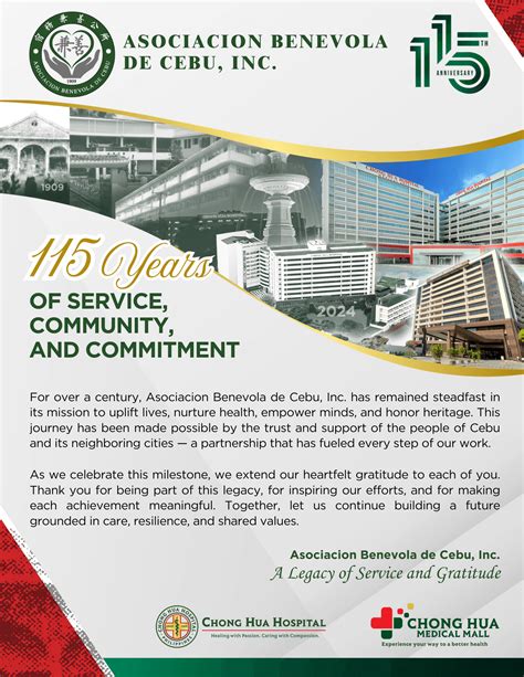 asociación benévola de cebú|Chong Hua Hospital – a historical occasion.